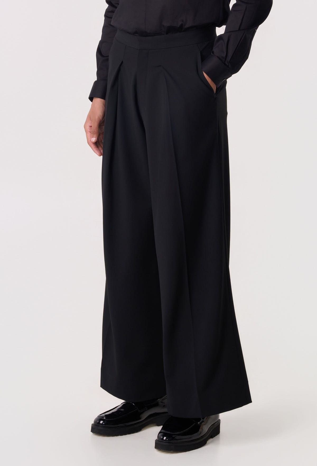 Pivot Pleat Wide Trousers - image 3
