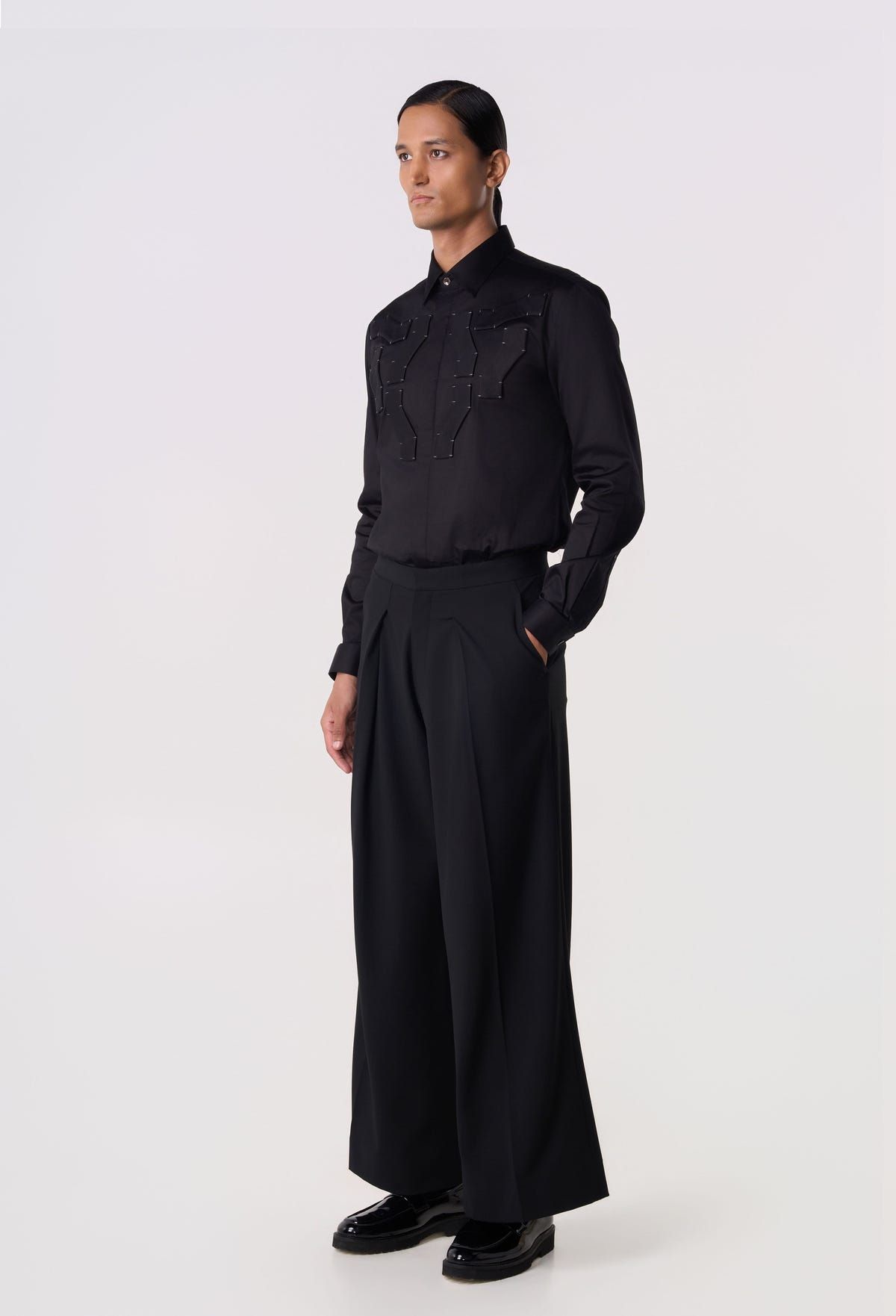 Pivot Pleat Wide Trousers - image 6