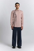 Polylineal Embroidered Shirt view 2