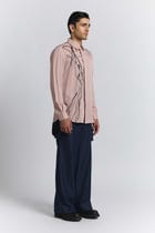 Polylineal Embroidered Shirt view 3
