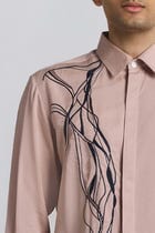Polylineal Embroidered Shirt view 6