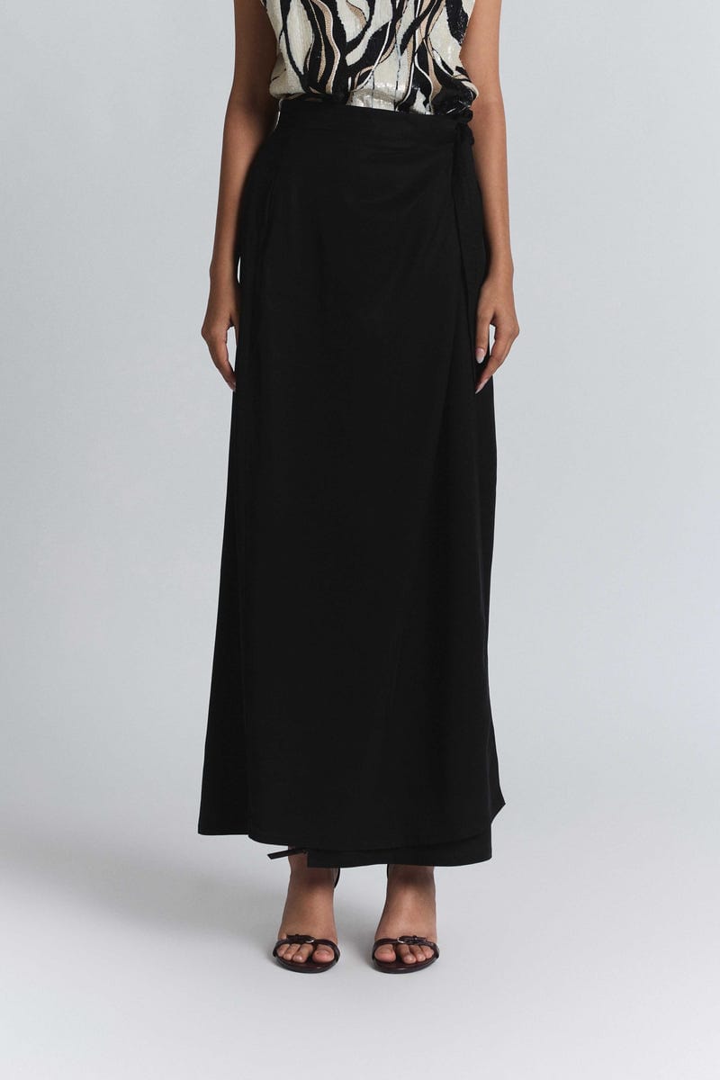 Wrap Around Skirt - Black