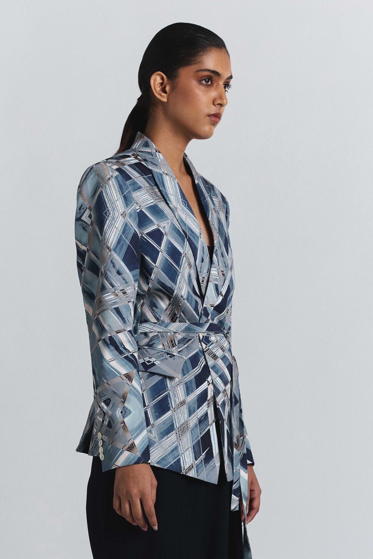 Vortex Print Blazer - image 3