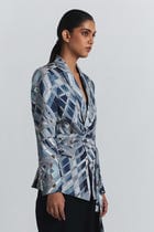 Vortex Print Blazer view 3