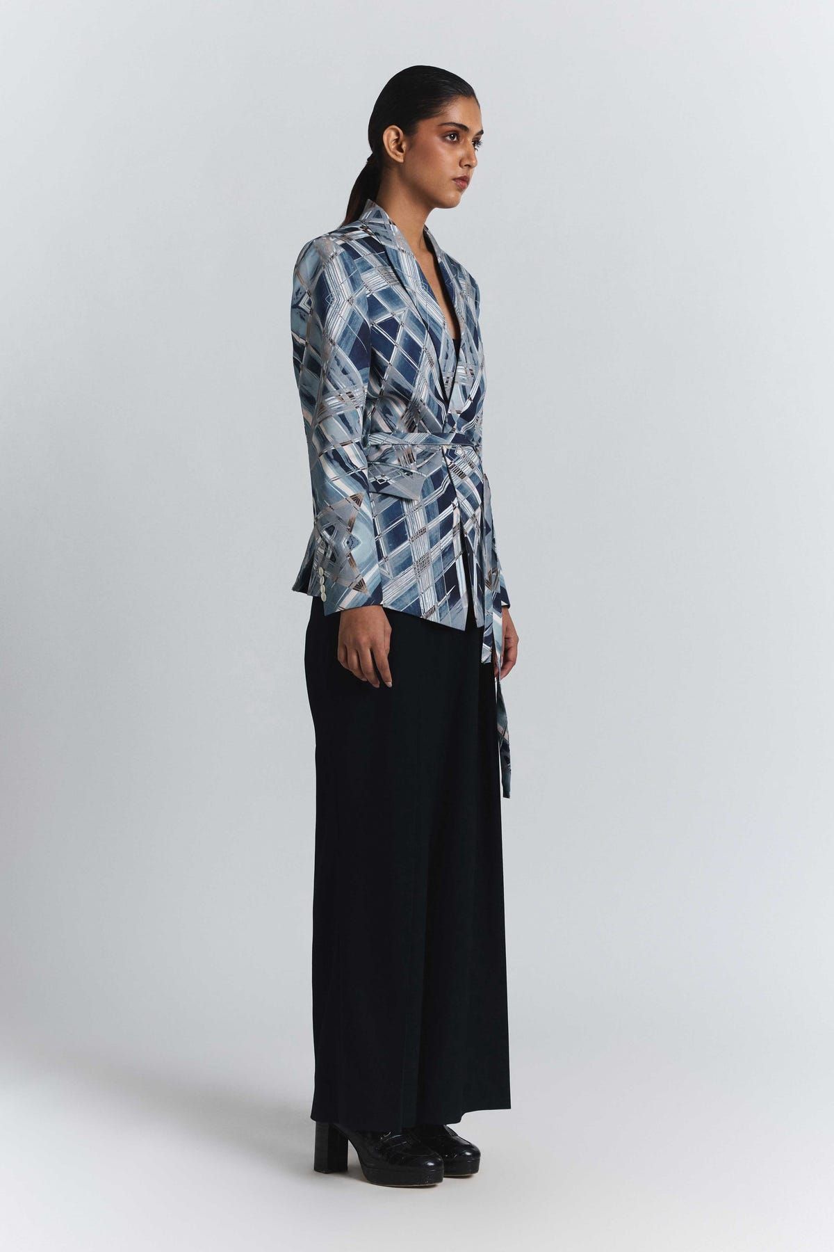 Vortex Print Blazer - image 5