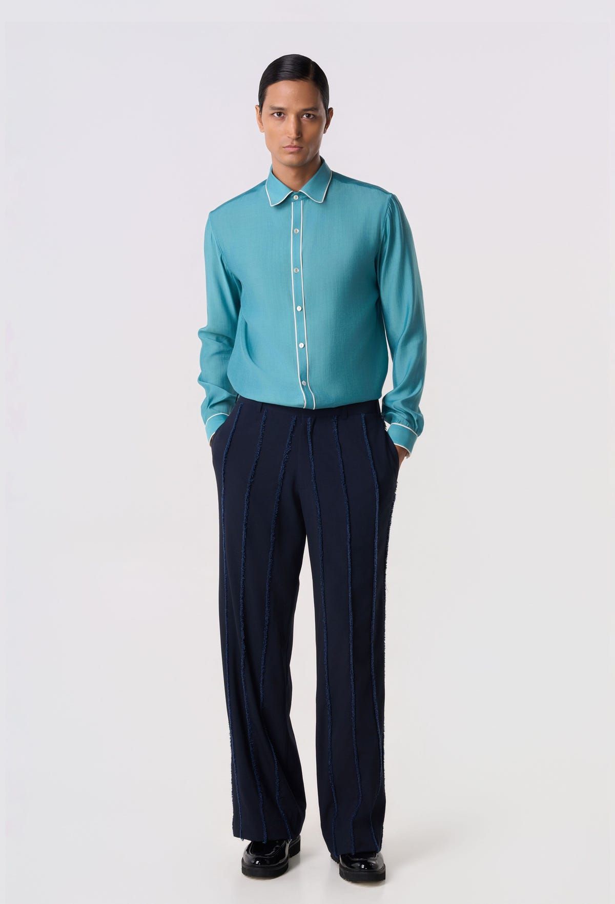 Rift Panel Trousers Navy - image 4