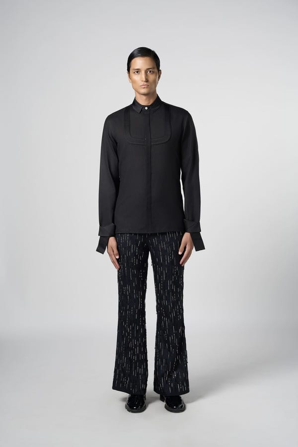 Line out Line — Inverted Arch Double Collar Shirt
