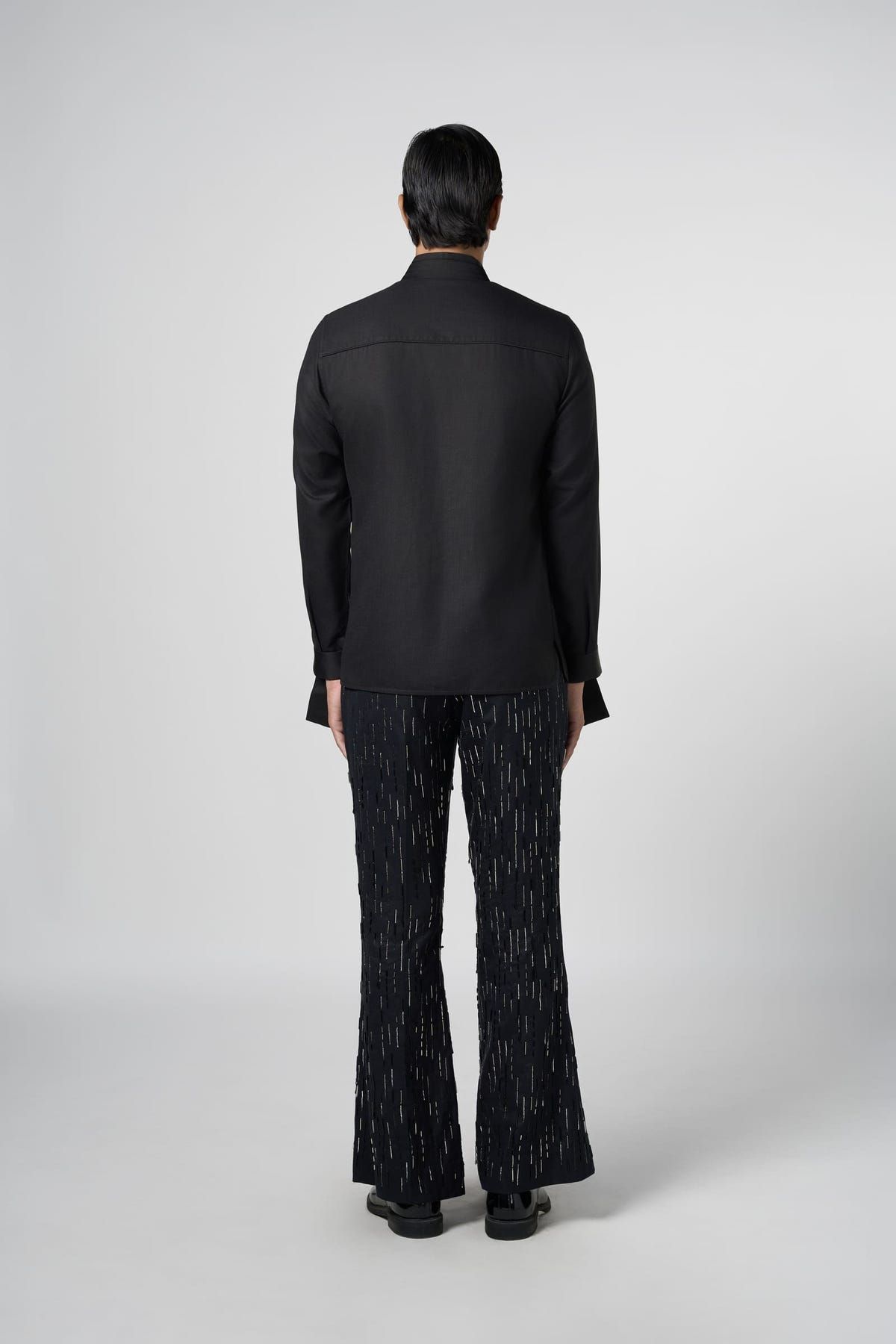 Inverted Arch Double Collar Shirt - image 5