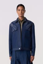 Raw-Edge Trucker Shacket view 1