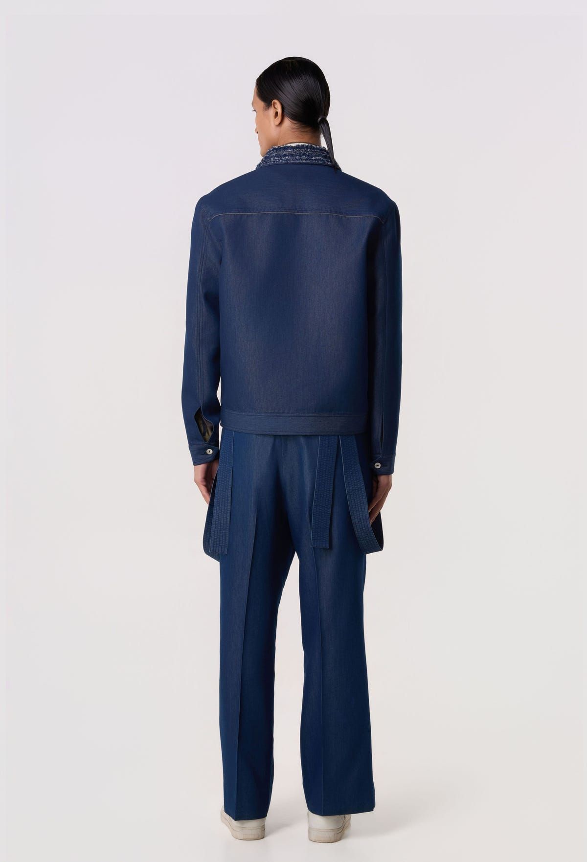 Raw-Edge Trucker Shacket - image 5