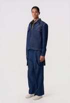Raw-Edge Trucker Shacket view 6