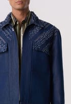Raw-Edge Trucker Shacket view 7