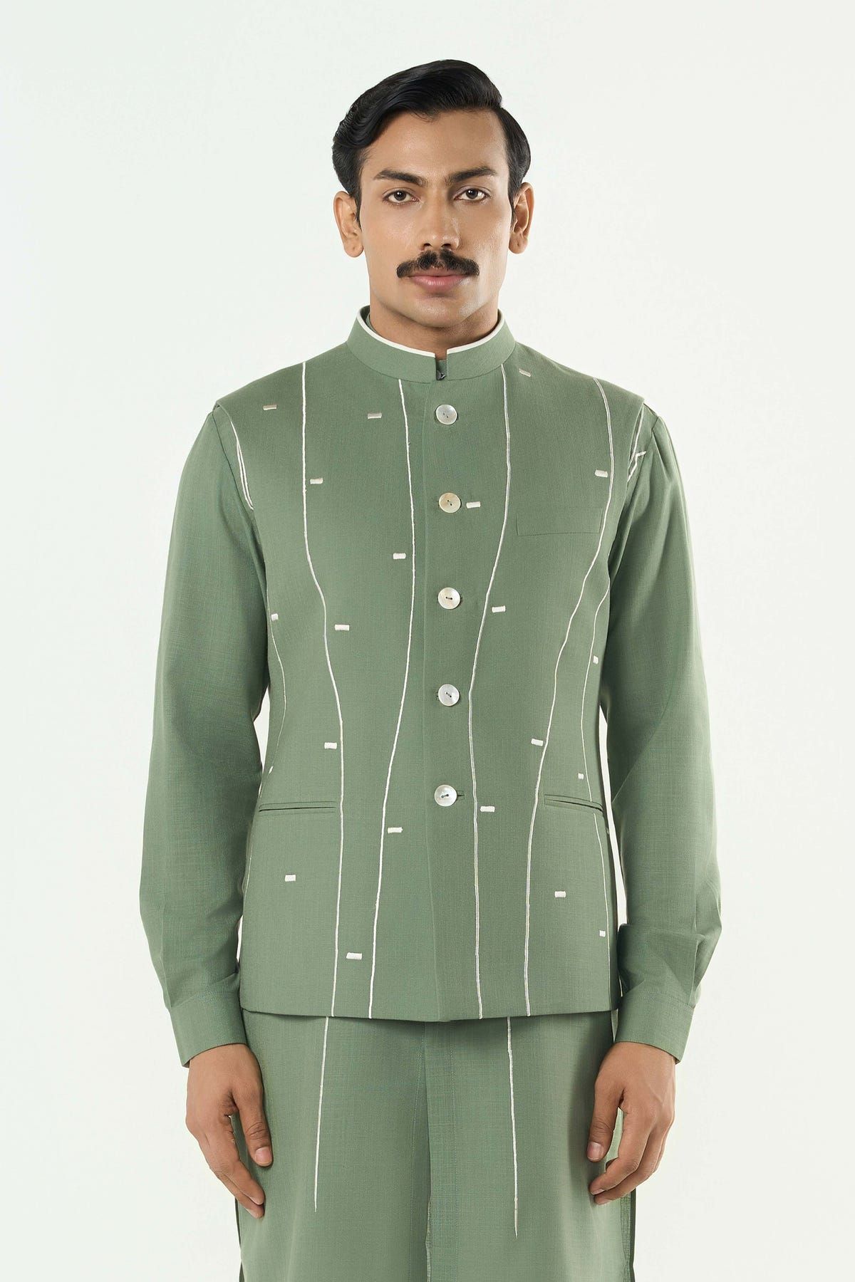 Warp line Bandi Jacket Set- Sage Green - image 3