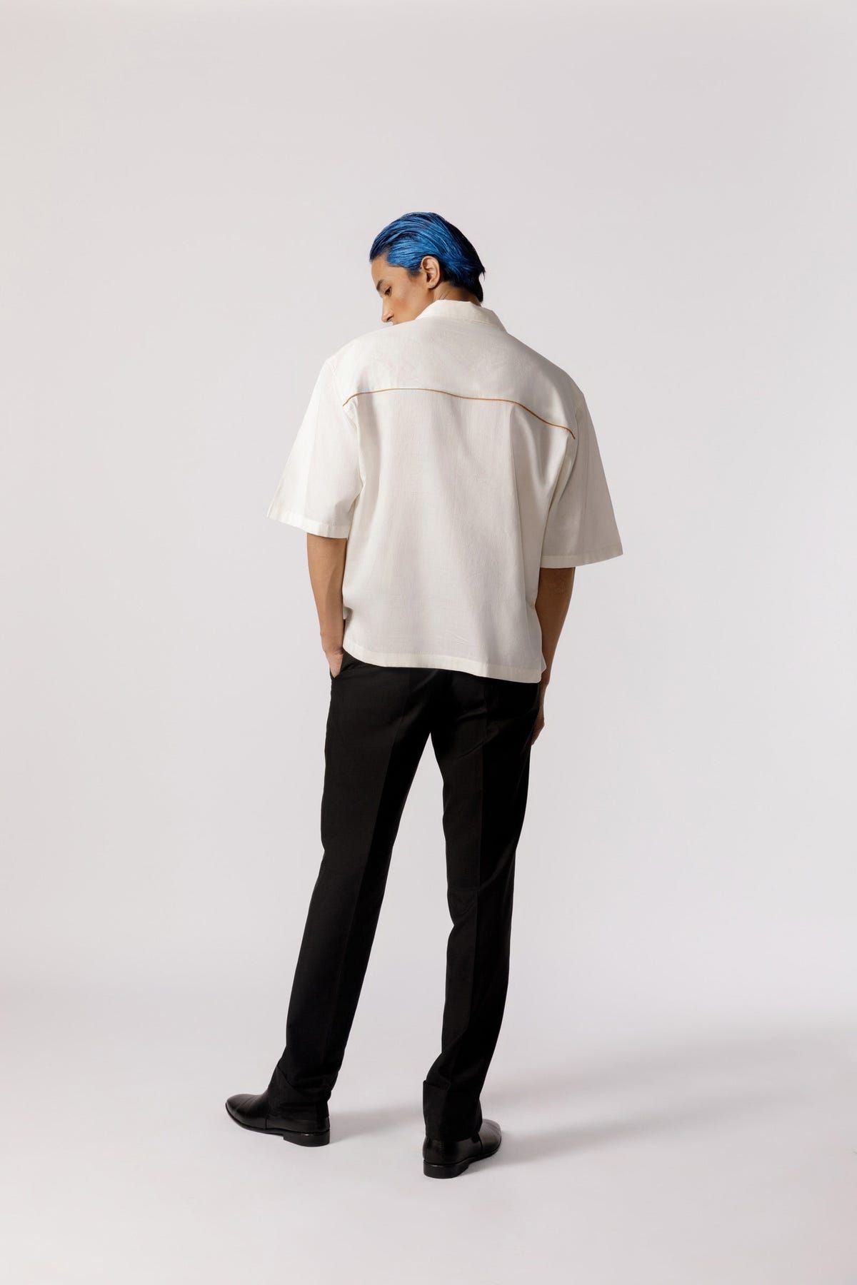 Half placket casual shirt - image 4