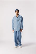 Oversized embroidered shirt view 4
