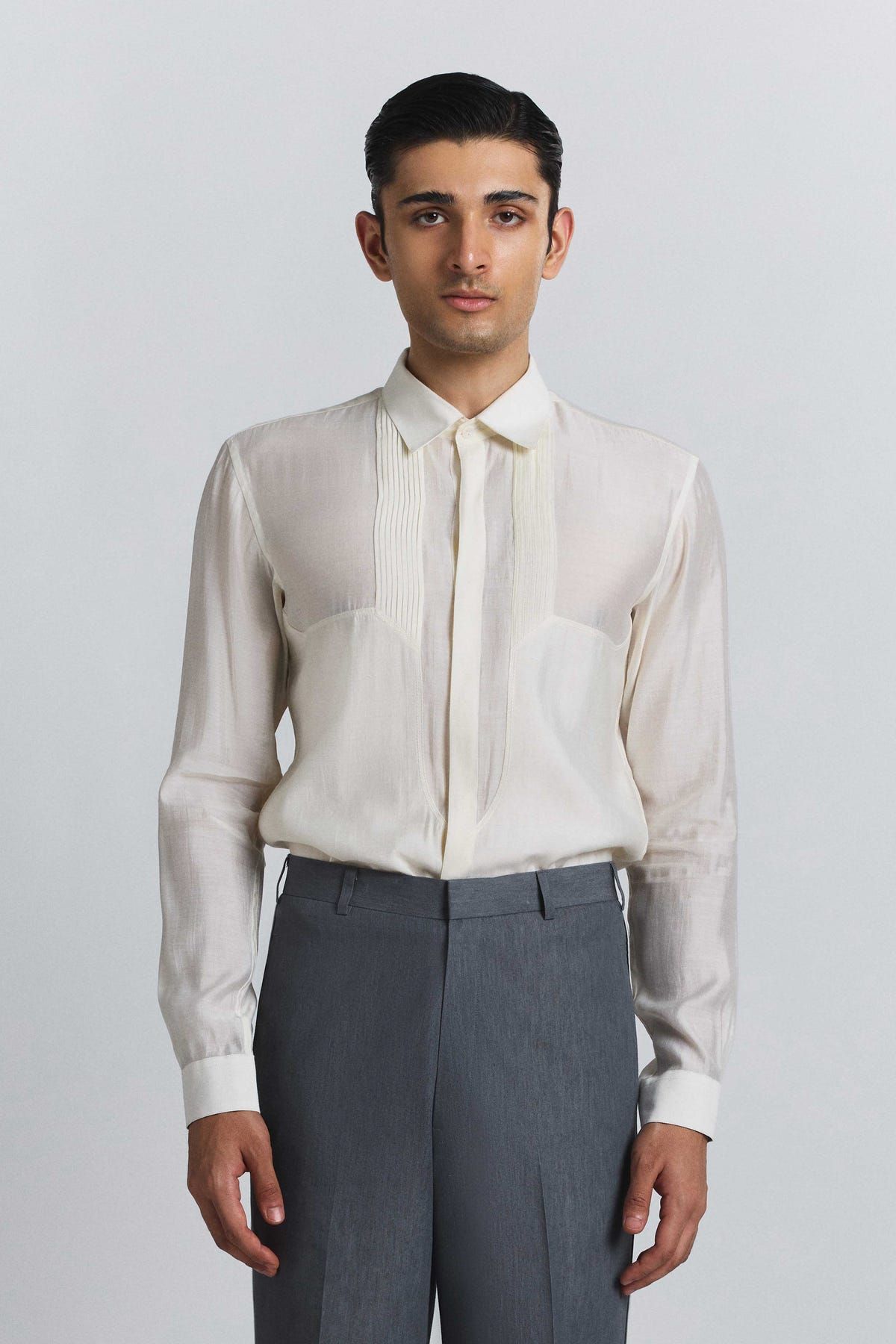 Essentialist Pintuck Shirt - image 5