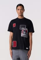 Multi-Patch Graphic Tee Black view 1