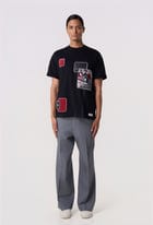 Multi-Patch Graphic Tee Black view 4