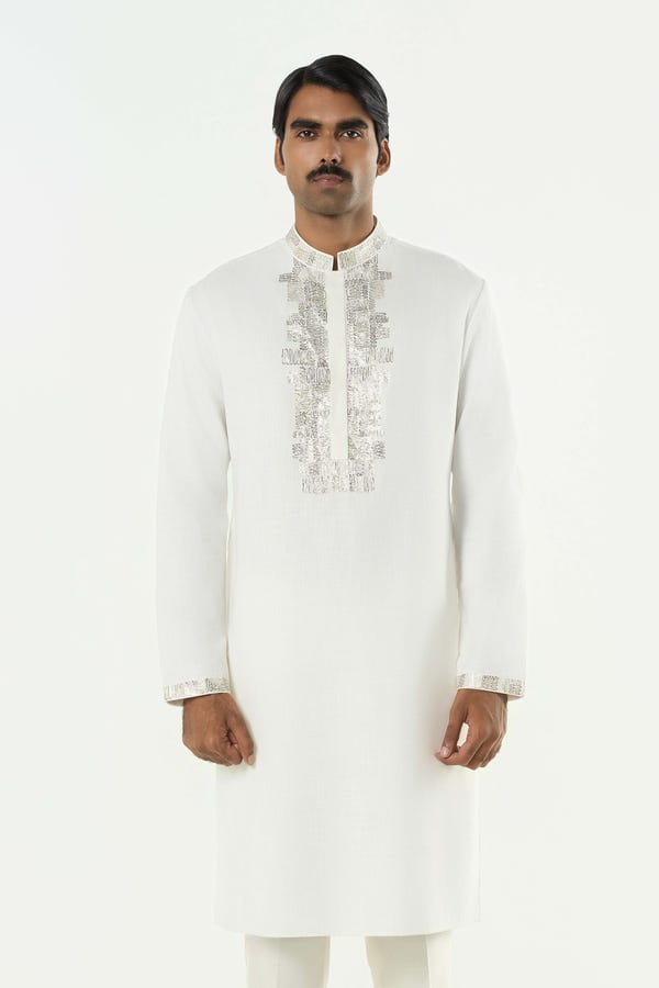 Line out Line — Aurum Kurta - Off White