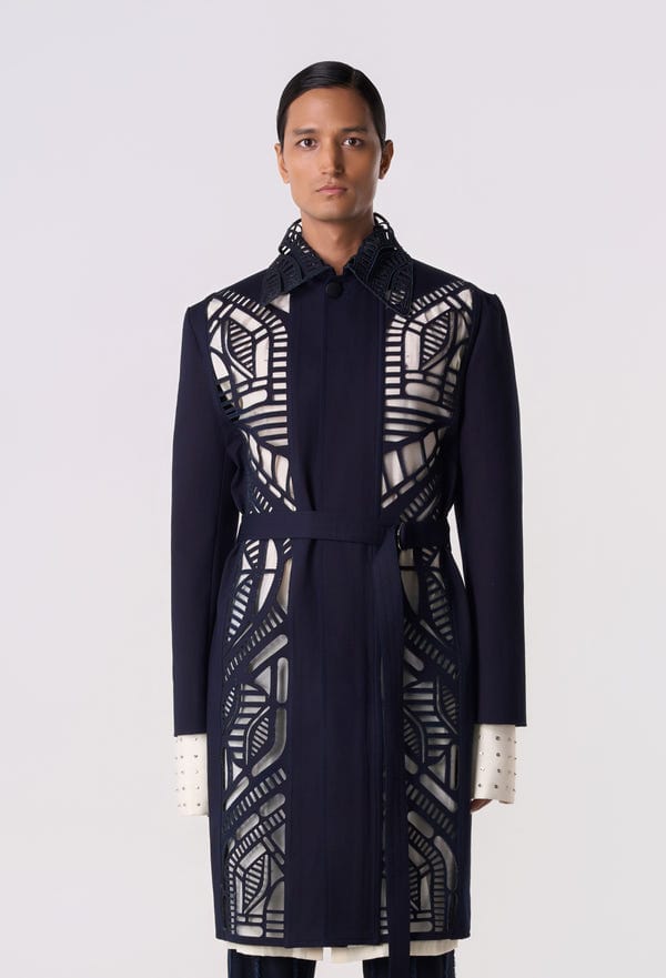 Line out Line — Lattice Laser Cut Trench