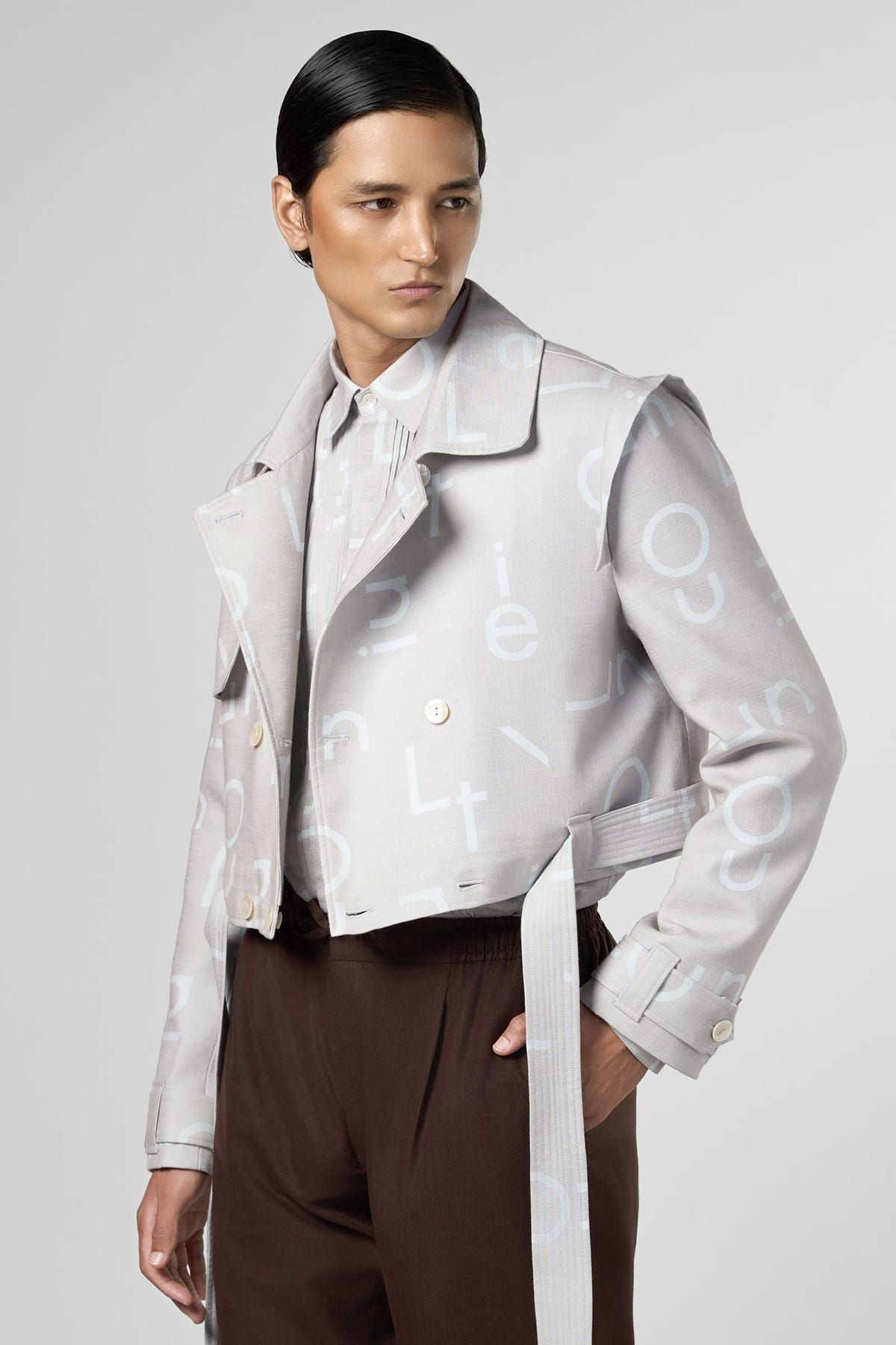 Signature Print Convertible Trench - image 1