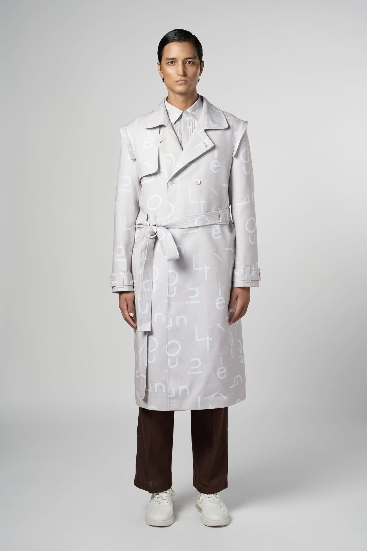 Signature Print Convertible Trench - image 3