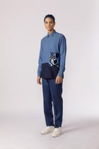Shapes of emotion embroidered patchpocket shirt view 2