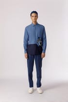 Shapes of emotion embroidered patchpocket shirt view 3