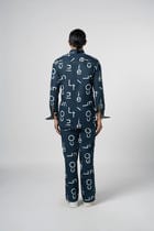 Singature Print Night Shirt view 4