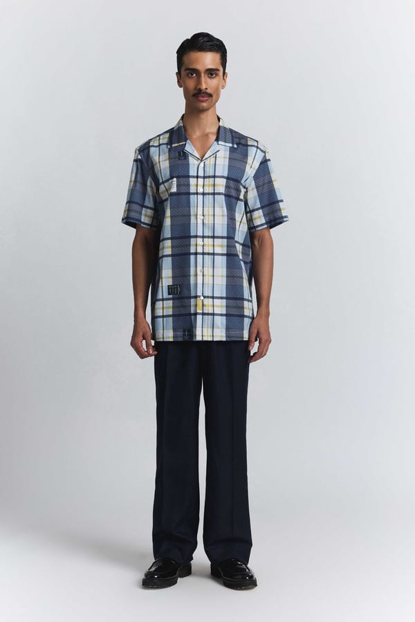 Line out Line — Vintage Checkered Shirt