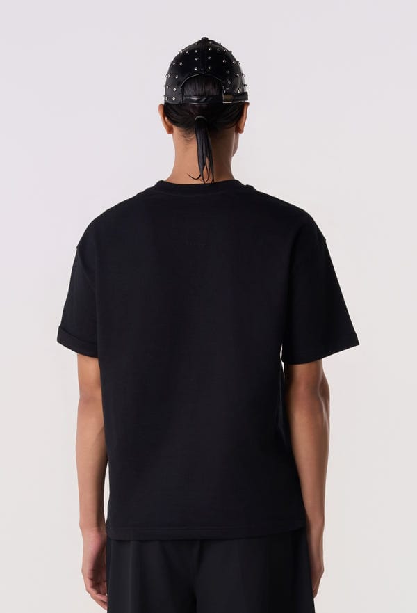 Line out Line — Studpoint T-Shirt Black