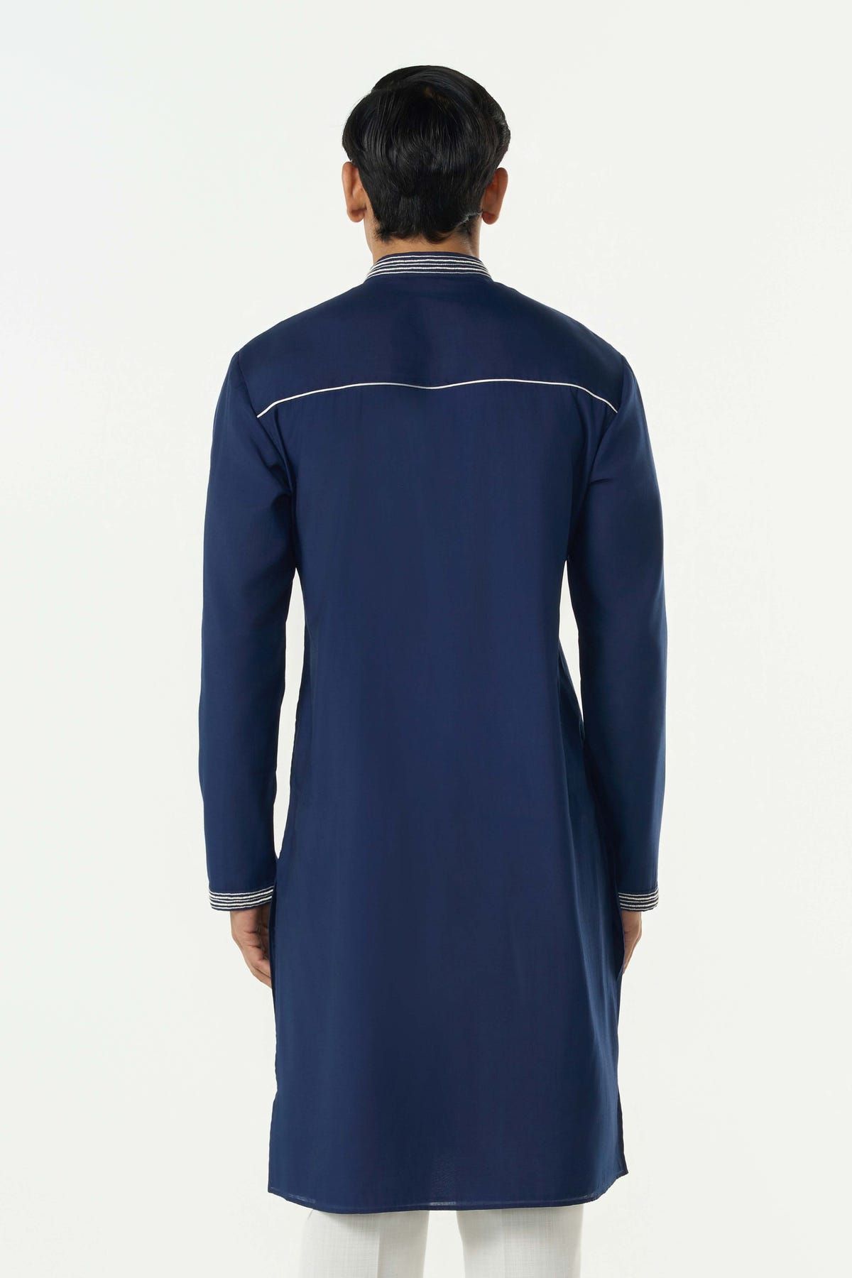 Meta Twist Kurta - Navy Blue - image 2