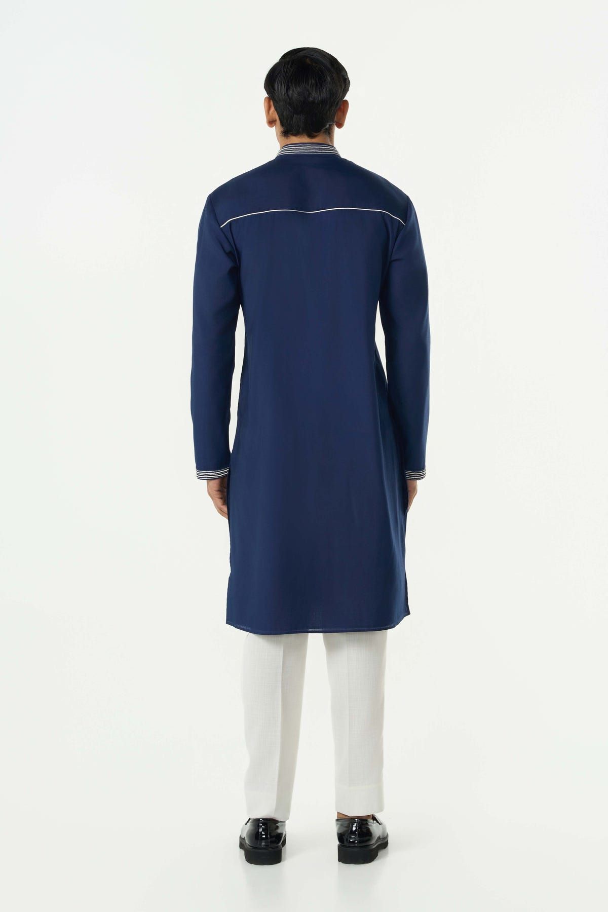 Meta Twist Kurta - Navy Blue - image 4
