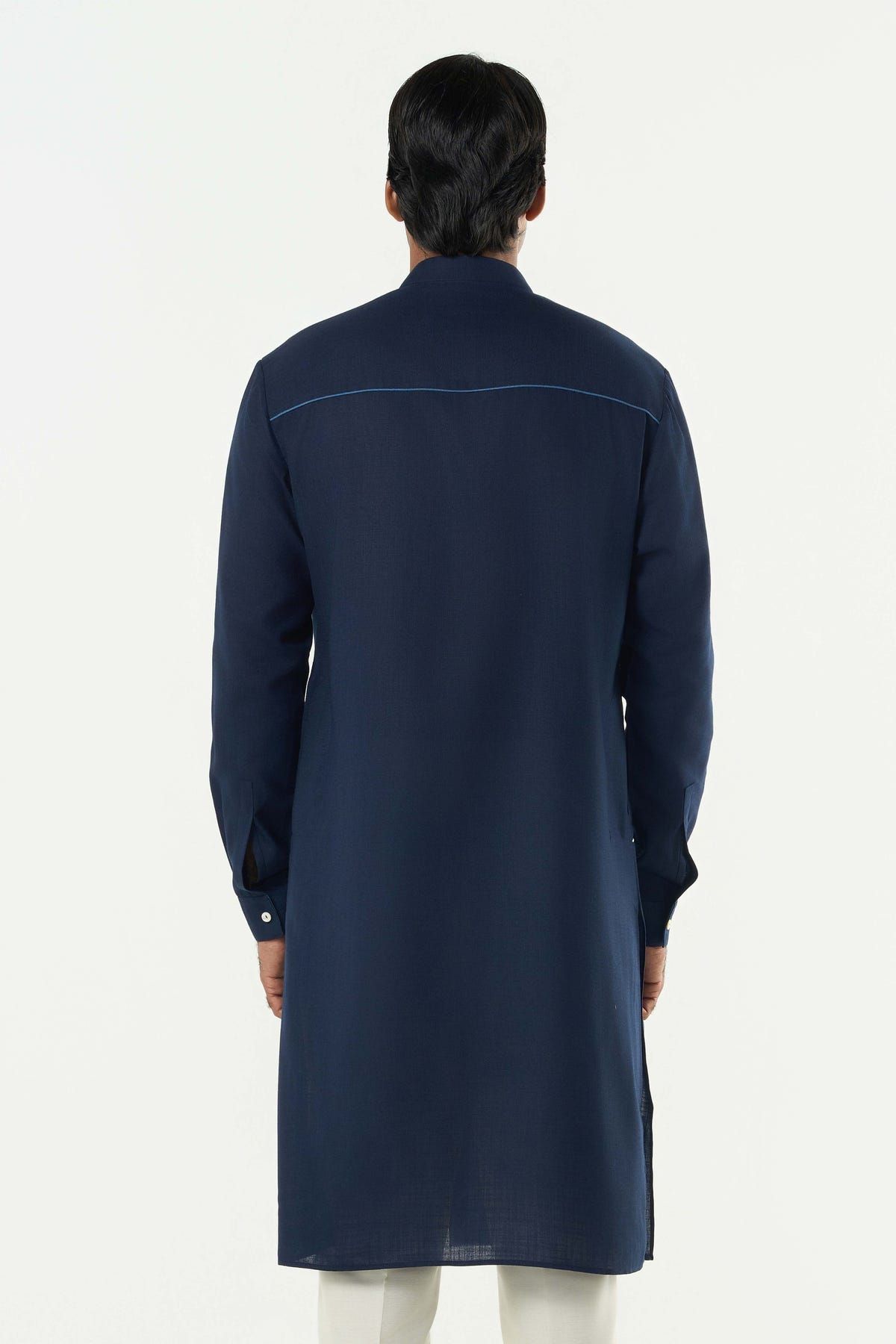 Classic Torrent Kurta - Navy Blue - image 2