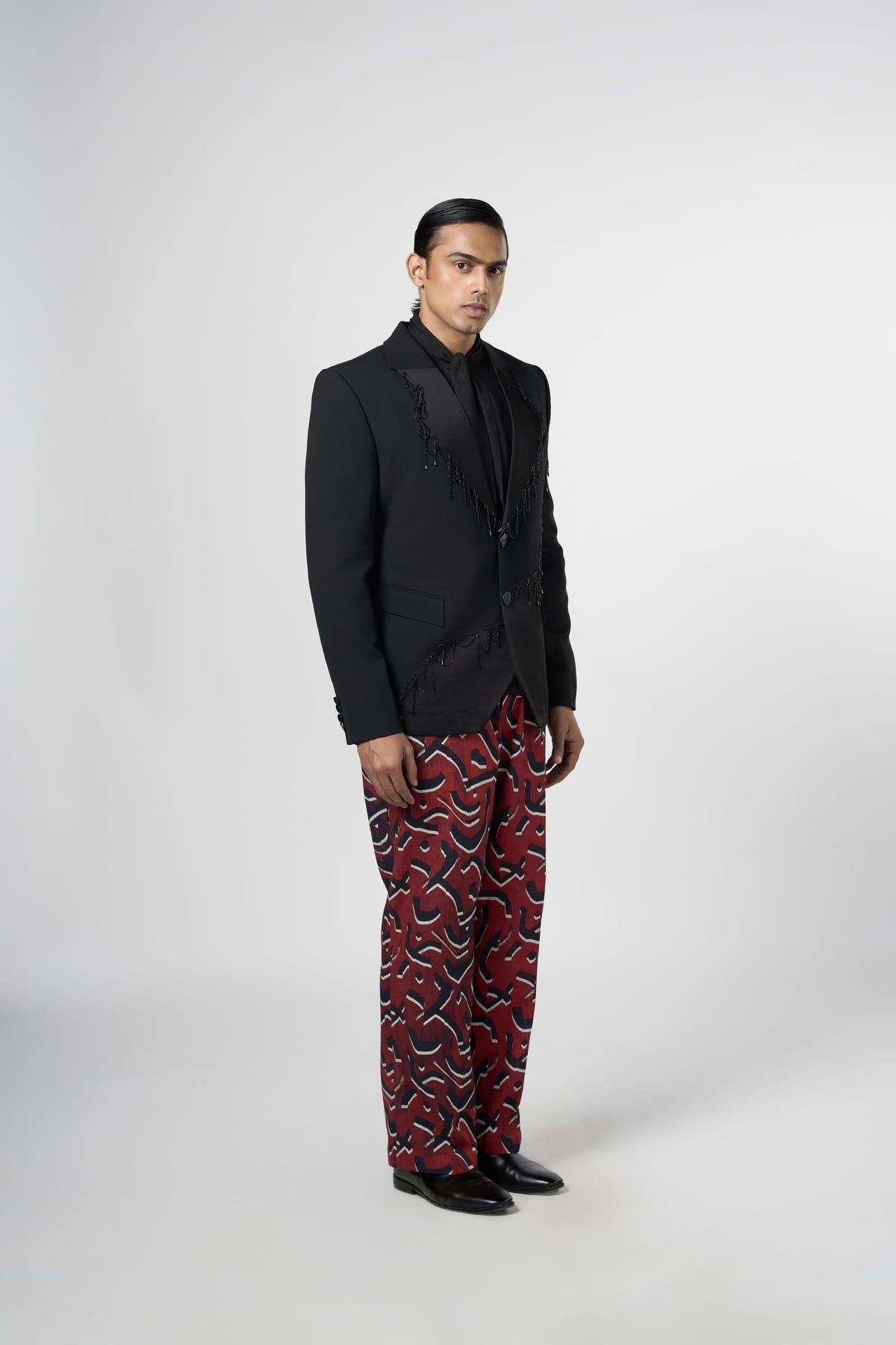 Dazzle Fringe Cut And Sew Blazer - image 4