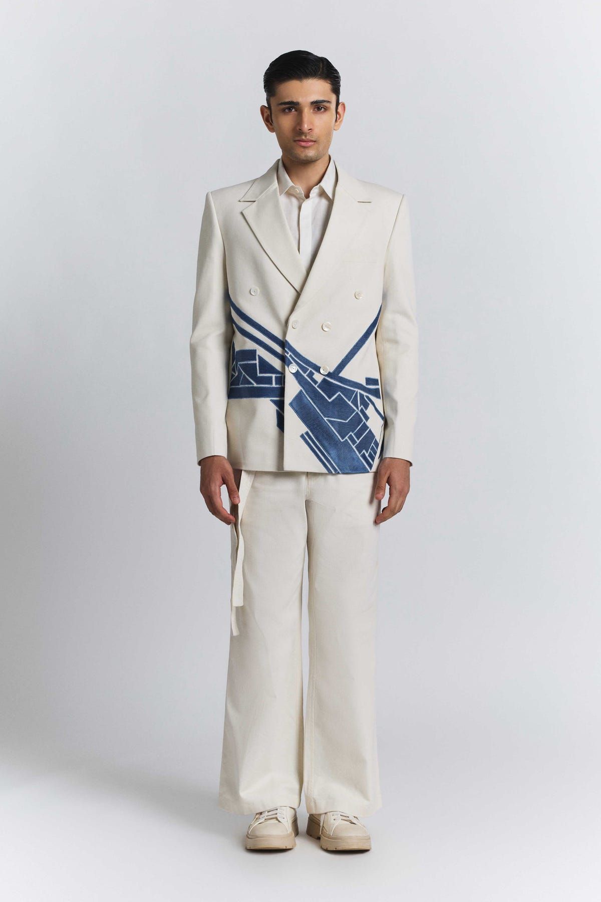 Urban Denim Patch Blazer - image 4