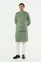 Warp Line Bandi Jacket - Sage Green view 5