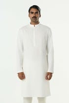 Grill Grid Kurta - Off White view 1