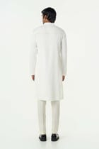 Grill Grid Kurta - Off White view 4