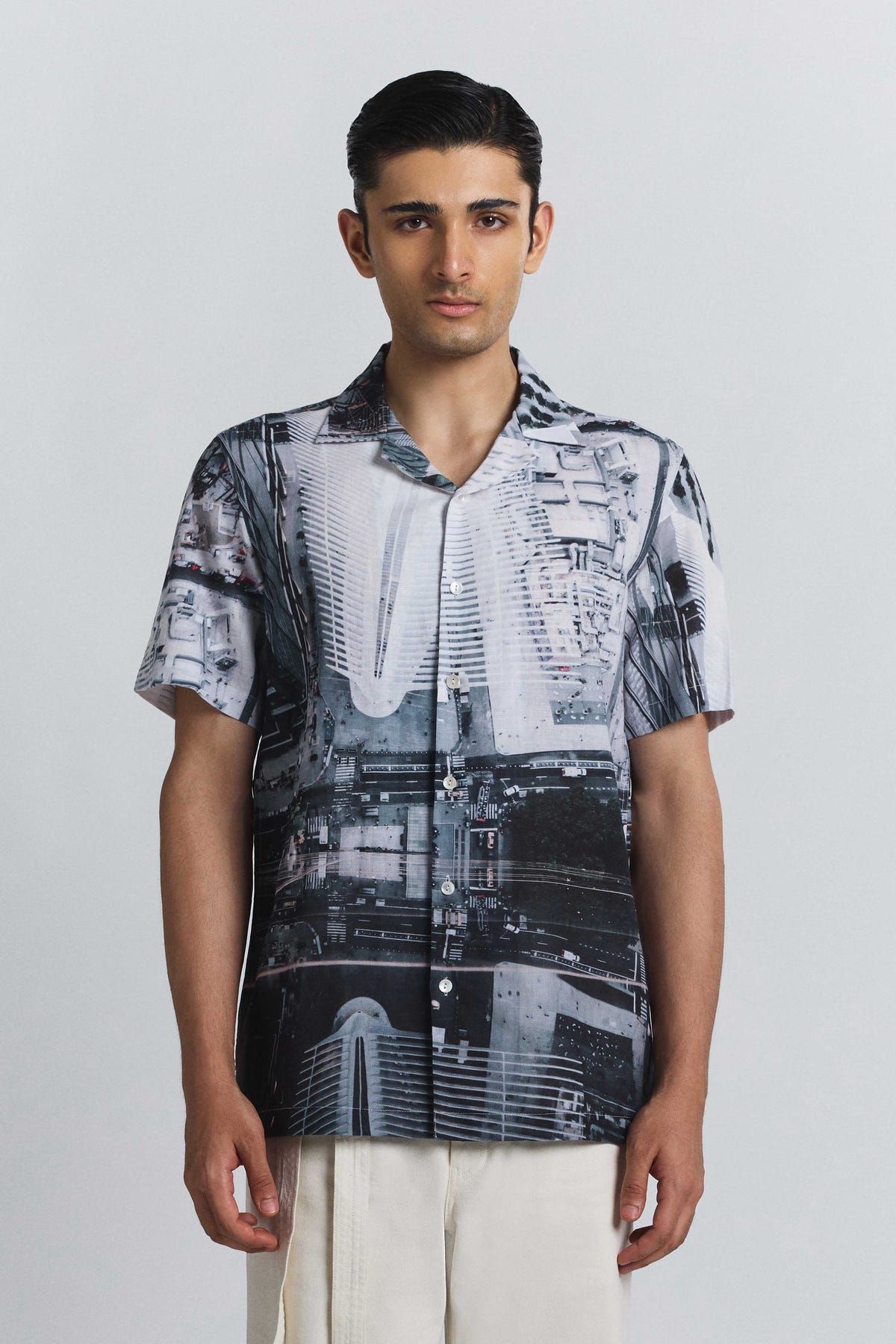 City Perspective Print Shirt - image 1