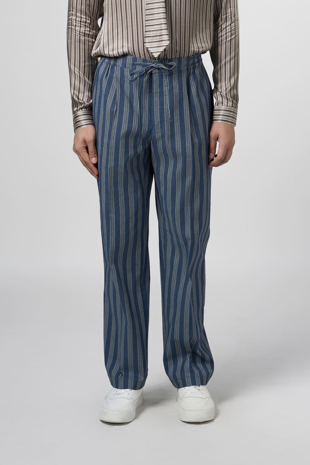 Denim Stripe Pajama Pants - image 2