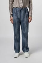 Denim Stripe Pajama Pants view 2