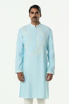 Meta Twist Kurta - Pastel Blue view 1