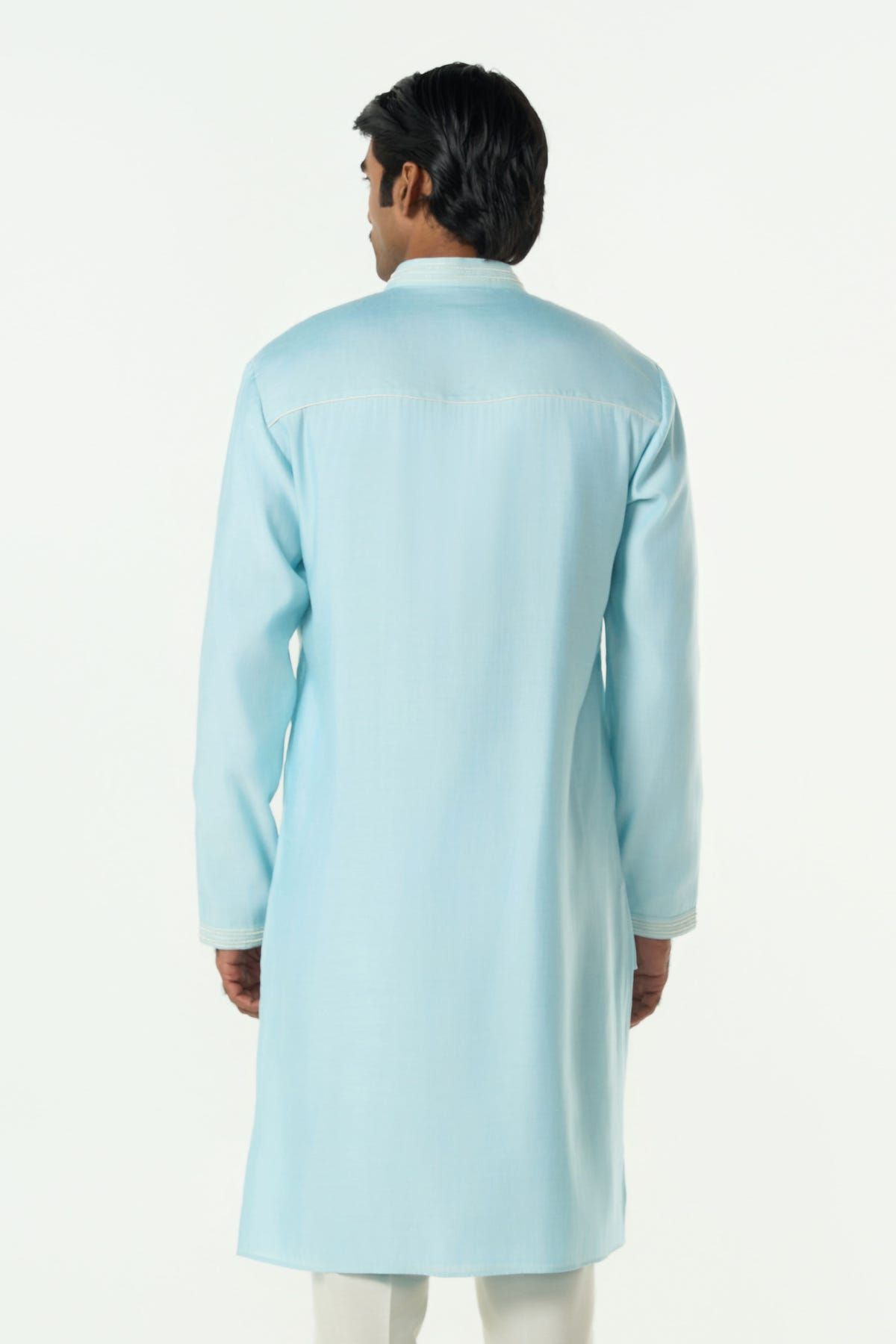 Meta Twist Kurta - Pastel Blue - image 2