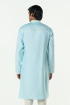 Meta Twist Kurta - Pastel Blue view 2