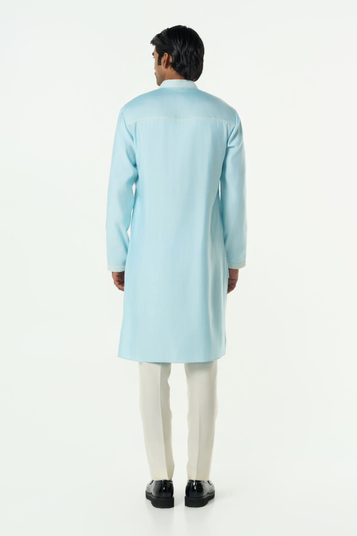 Meta Twist Kurta - Pastel Blue - image 4