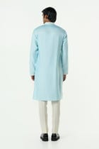 Meta Twist Kurta - Pastel Blue view 4