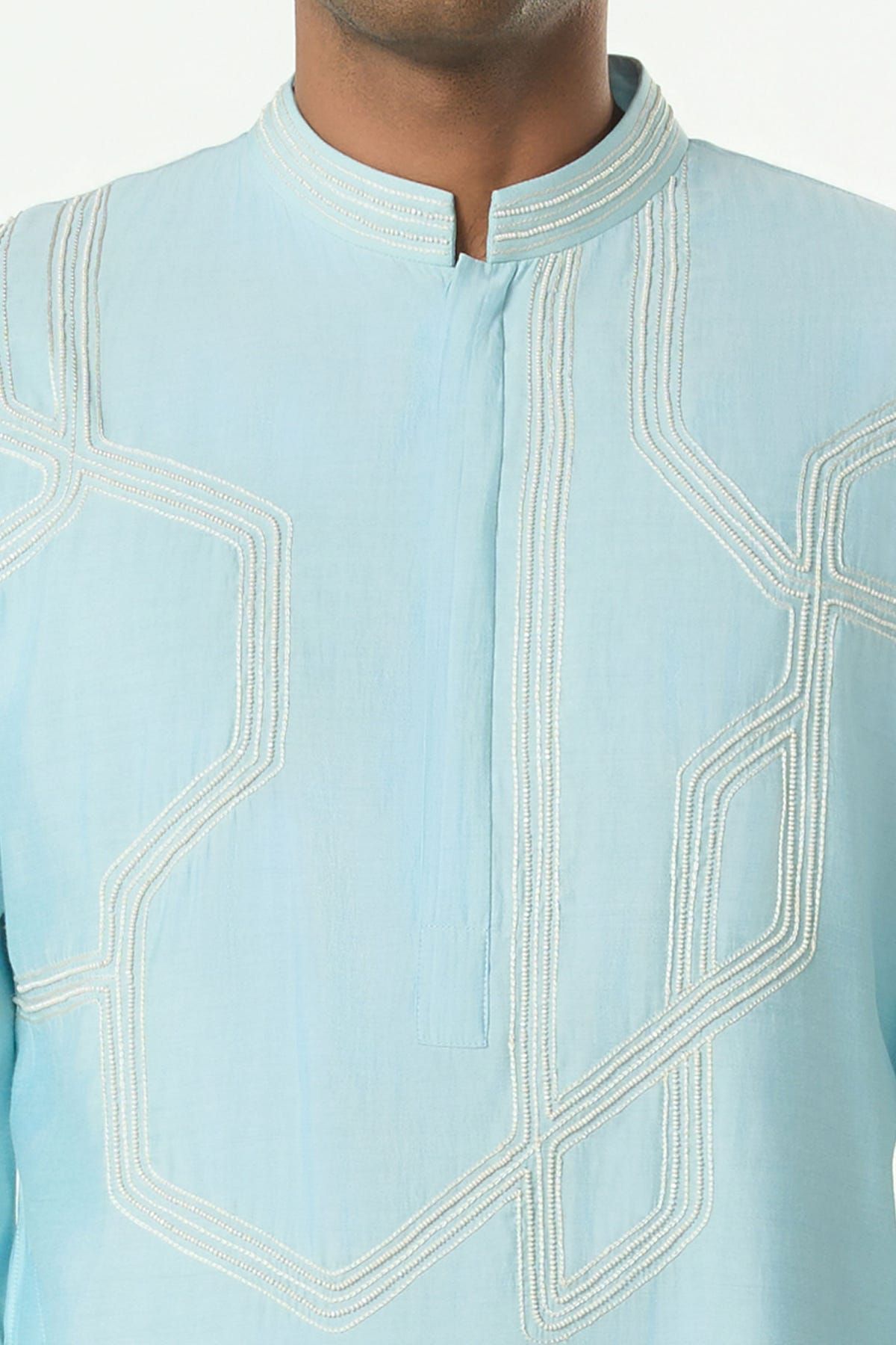 Meta Twist Kurta - Pastel Blue - image 6