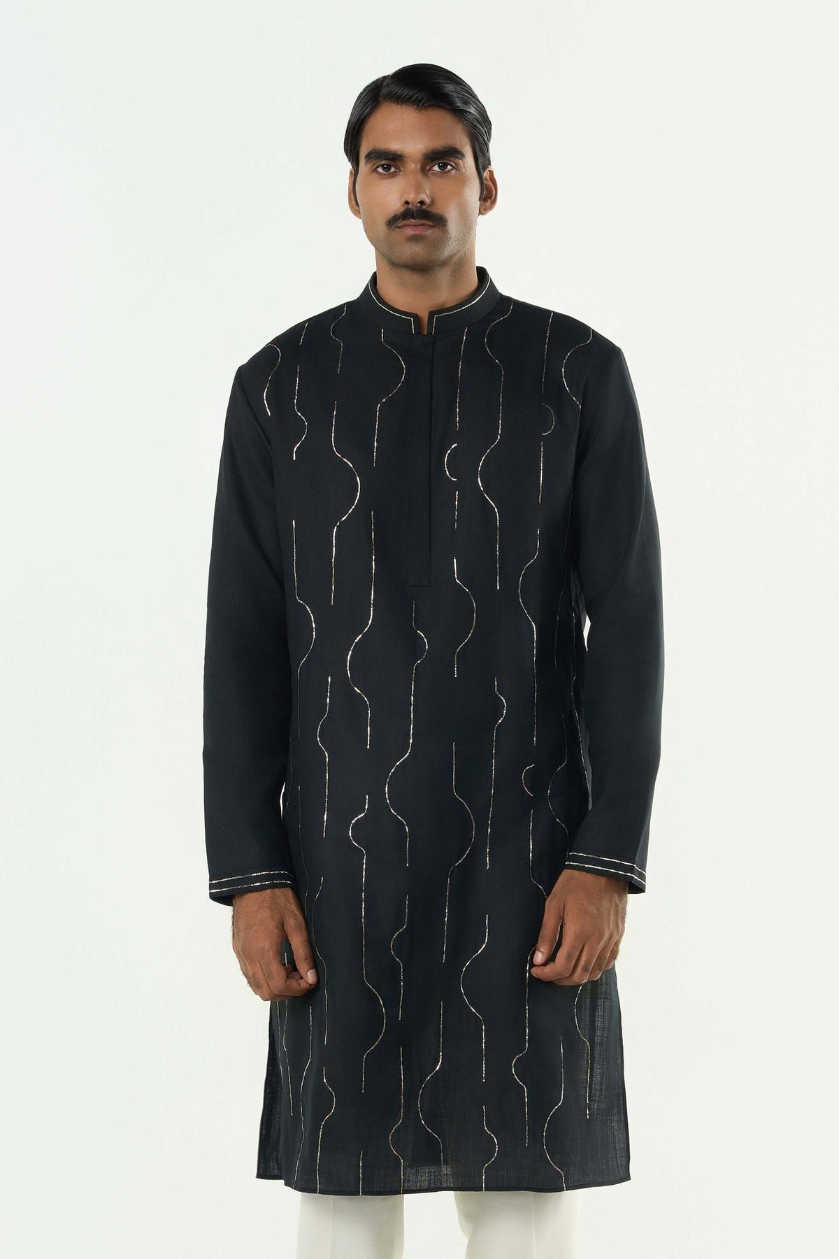 City Pulse Kurta - Black - image 1