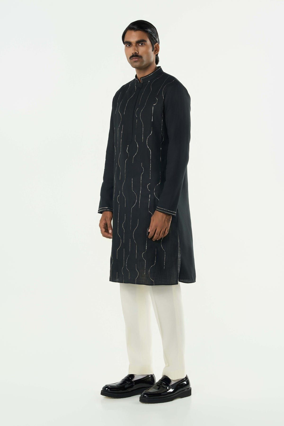 City Pulse Kurta - Black - image 5